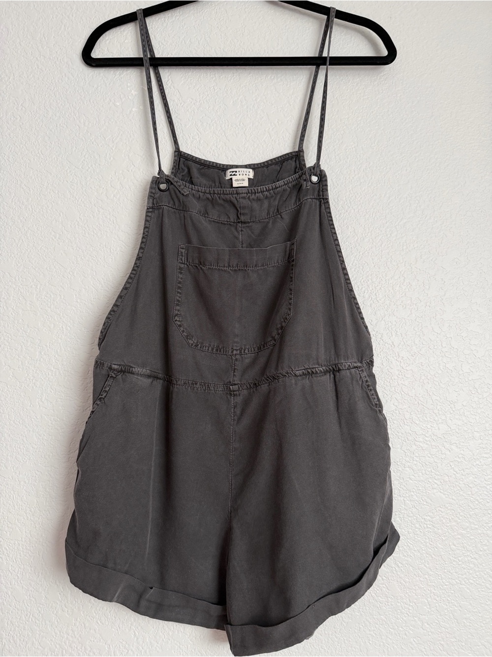 Billabong Wild Pursuit Romper Dark Gray Overalls Size M - Picture 4 of 15